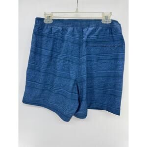 American Eagle Mens Print Mid Rise Board Shorts Pockets Lined Size M Blue NWOT